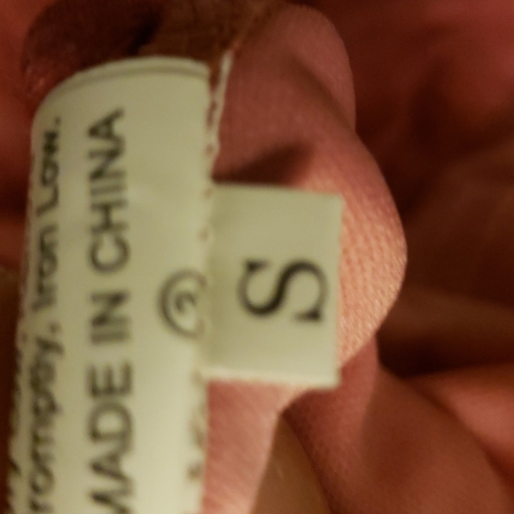 Kirundo Ruched Elegant Bodycon Long Sleeve Wrap Pink Tie-Dyed Dress Size S - Picture 3 of 6